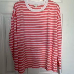 JCrew Factory Long-sleeve striped tee - L